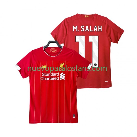 Camiseta de Fútbol Liverpool M SALAH 11 2019 2020 Retro Hombre Casa Manga Corta