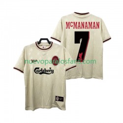 Camiseta de Fútbol Liverpool MCMANAMAN 7 1996 1997 Retro Hombre Exterior Manga Corta