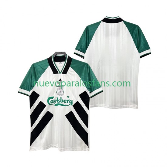Camiseta de Fútbol Liverpool 1993 1995 Retro Hombre Exterior Manga Corta