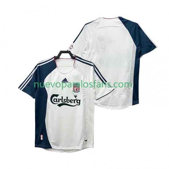 Camiseta de Fútbol Liverpool Retro Hombre Exterior 2008 2006 Manga Corta