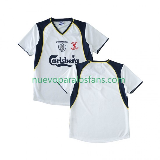 Camiseta de Fútbol Liverpool LWP 2001 Retro Hombre Exterior 2002 Manga Corta