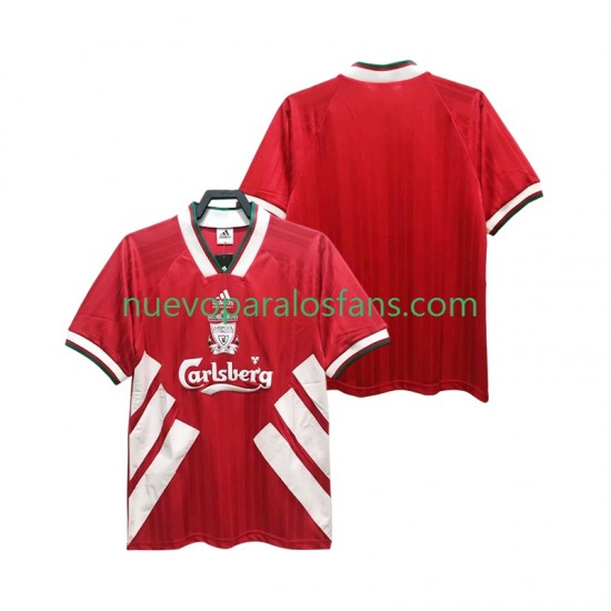 Camiseta de Fútbol Liverpool 1993 1995 Retro Hombre Casa Manga Corta