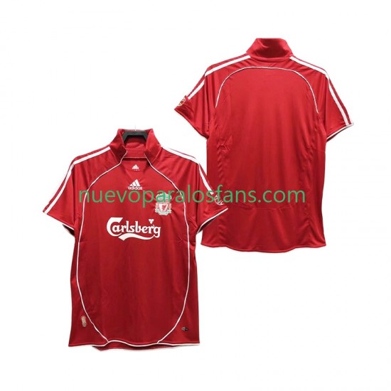 Camiseta de Fútbol Liverpool Retro Hombre Casa 2008 2006 Manga Corta