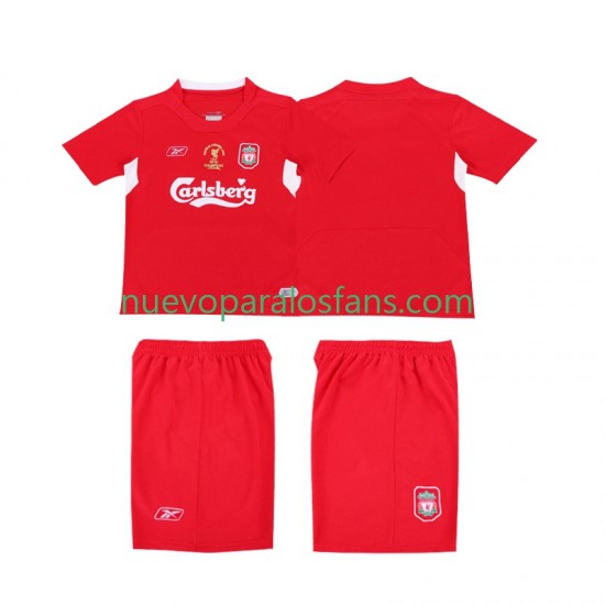 Camiseta de Fútbol Liverpool LWP 2005 Retro Hombre Casa 2004 Manga Corta