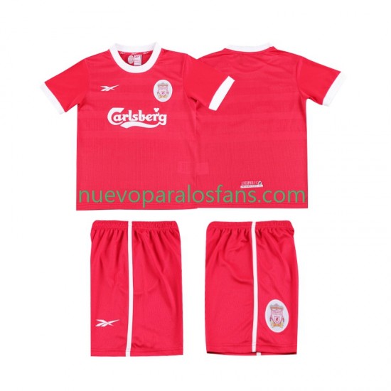 Camiseta de Fútbol Liverpool LWP 1997 Retro Niño Casa 1998 Manga Corta