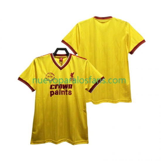 Camiseta de Fútbol Liverpool 1985 1986 Retro Hombre Tercera Manga Corta