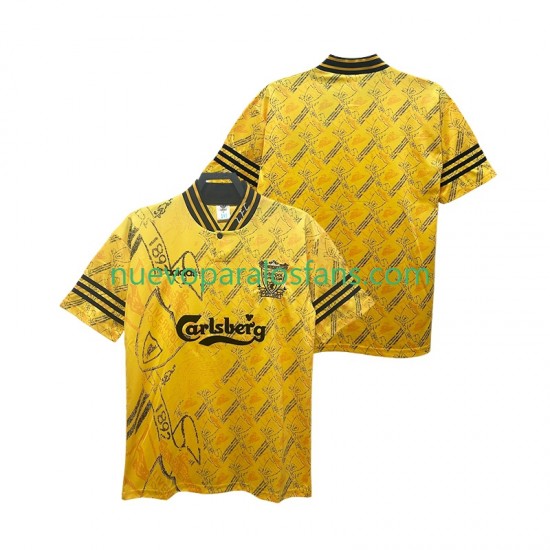 Camiseta de Fútbol Liverpool 1996 Retro Hombre Tercera 1994 Manga Corta