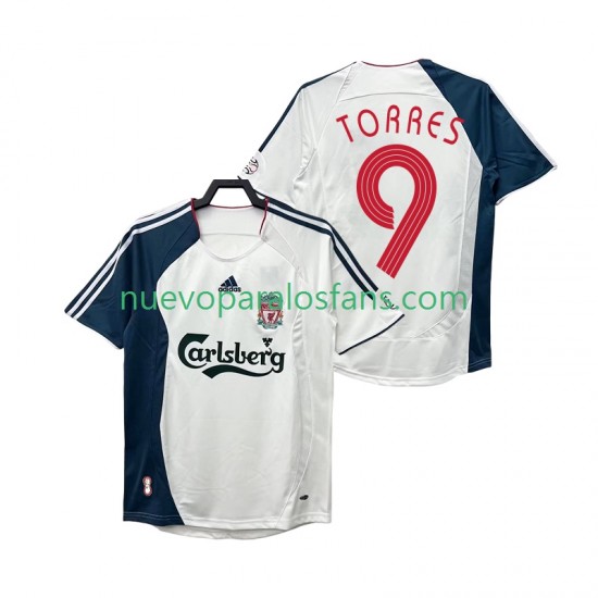 Camiseta de Fútbol Liverpool Torres 9 Retro Hombre Exterior 2008 2006 Manga Corta
