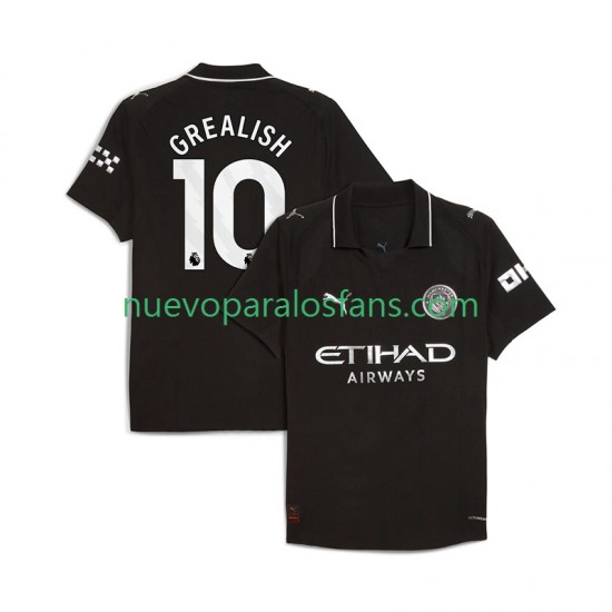Camiseta de Fútbol Manchester City Jack Grealish 10 Hombre Exterior 2025-2026 Manga Corta