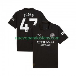 Camiseta de Fútbol Manchester City Phil Foden 47 Hombre Exterior 2025-2026 Manga Corta