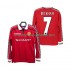 Camiseta de Fútbol Manchester United BECKHAM 7 Retro Hombre Casa 1998 1999 Manga Larga