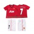 Camiseta de Fútbol Manchester United BECKHAM 7 2012 2013 Retro Niño Casa Manga Corta