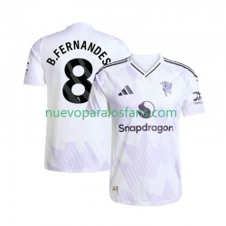 Camiseta de Fútbol Manchester United Bruno Fernandes 8 Hombre Exterior 2025-2026 Manga Corta