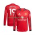 Camiseta de Fútbol Manchester United Bryan Mbeumo 19 Hombre Casa 2025-2026 Manga Larga
