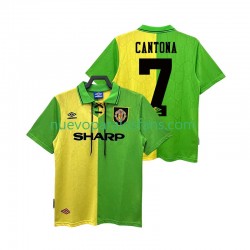 Camiseta de Fútbol Manchester United CANTONA 7 1992 Retro Hombre Exterior 1994 Manga Corta