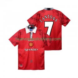 Camiseta de Fútbol Manchester United CANTONA 7 1996 1997 Retro Hombre Casa Manga Corta