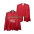 Camiseta de Fútbol Manchester United Champions League 2007 Retro Hombre Casa 2008 Manga Larga