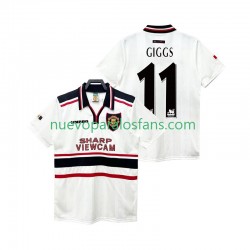 Camiseta de Fútbol Manchester United GIGGS 11 Retro Hombre Exterior 1998 1999 Manga Corta