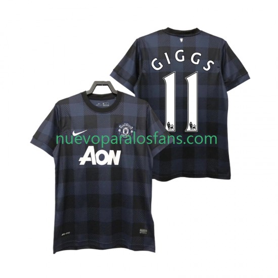 Camiseta de Fútbol Manchester United GIGGS 11 2013 2014 Retro Hombre Exterior Manga Corta