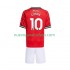 Camiseta de Fútbol Manchester United Matheus Cunha 10 Niño Casa 2025-2026 Manga Corta