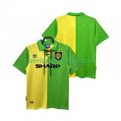 Camiseta de Fútbol Manchester United 1992 Retro Hombre Exterior 1994 Manga Corta