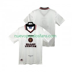 Camiseta de Fútbol Manchester United 1996 1997 Retro Hombre Exterior Manga Corta