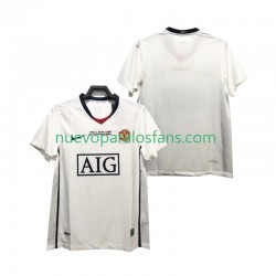 Camiseta de Fútbol Manchester United Champions League 2009 Retro Hombre Exterior 2008 Manga Corta
