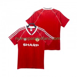 Camiseta de Fútbol Manchester United 1988 1990 Retro Hombre Casa Manga Corta