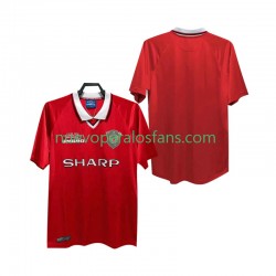 Camiseta de Fútbol Manchester United 2000 Retro Hombre Casa 1999 Manga Corta