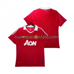 Camiseta de Fútbol Manchester United Retro Hombre Casa 2011 2010 Manga Corta