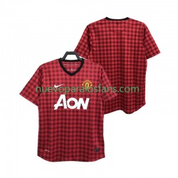 Camiseta de Fútbol Manchester United 2012 2013 Retro Hombre Casa Manga Corta