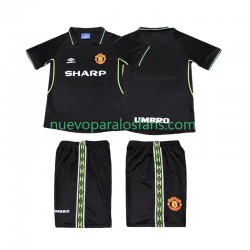 Camiseta de Fútbol Manchester United Retro Niño Tercera 1998 1999 Manga Corta