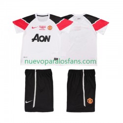 Camiseta de Fútbol Manchester United Champions League 2012 Retro Niño Tercera 2011 Manga Corta