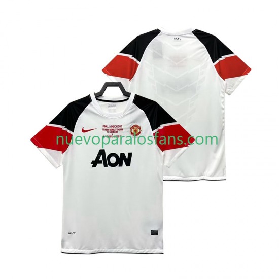 Camiseta de Fútbol Manchester United Champions League 2012 Retro Hombre Tercera 2011 Manga Corta