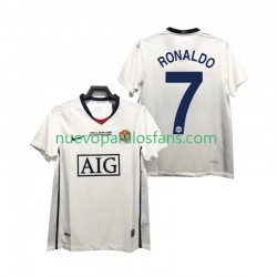 Camiseta de Fútbol Manchester United Ronaldo 7 Champions League 2009 Retro Hombre Exterior 2008 Manga Corta
