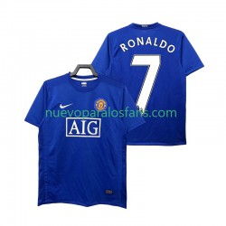Camiseta de Fútbol Manchester United Ronaldo 7 2009 Retro Hombre Tercera 2008 Manga Corta