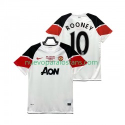 Camiseta de Fútbol Manchester United Rooney 10 Champions League 2012 Retro Hombre Tercera 2011 Manga Corta