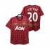 Camiseta de Fútbol Manchester United V PERSIE 20 2012 2013 Retro Hombre Casa Manga Corta