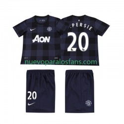 Camiseta de Fútbol Manchester United V PERSIE 20 2013 2014 Retro Niño Exterior Manga Corta