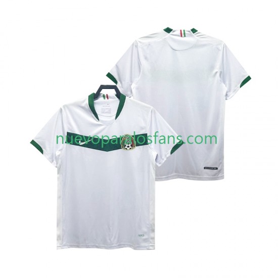 Camiseta de Fútbol México Retro Hombre Exterior 2006 Manga Corta