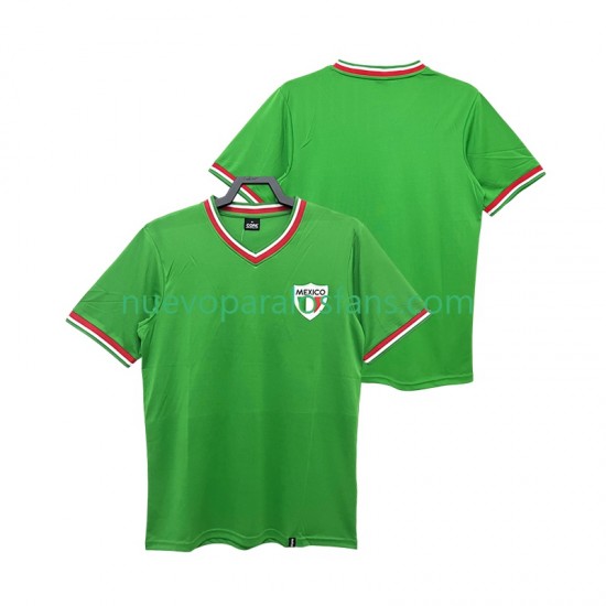 Camiseta de Fútbol México 1970 Retro Hombre Casa Manga Corta