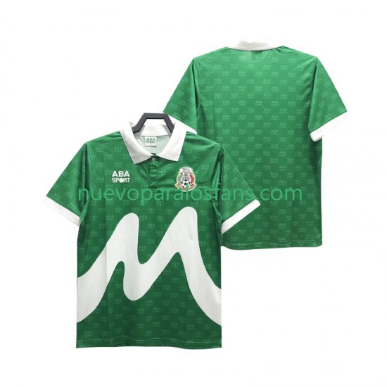 Camiseta de Fútbol México 1995 Retro Hombre Casa Manga Corta