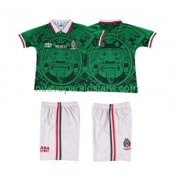 Camiseta de Fútbol México Retro Niño Casa 1998 Manga Corta