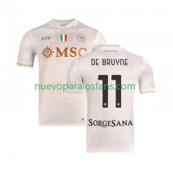 Camiseta de Fútbol Napoli Kevin De Bruyne 11 Hombre Exterior 2025-2026 Manga Corta