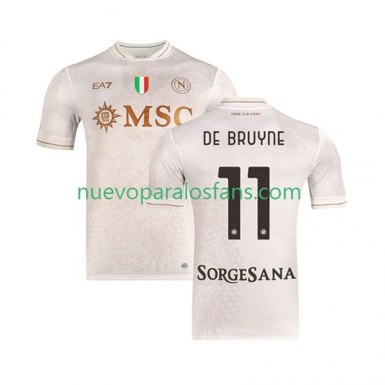 Camiseta de Fútbol Napoli Kevin De Bruyne 11 Hombre Exterior 2025-2026 Manga Corta