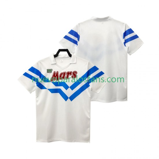 Camiseta de Fútbol Napoli 1988 1989 Retro Hombre Exterior Manga Corta