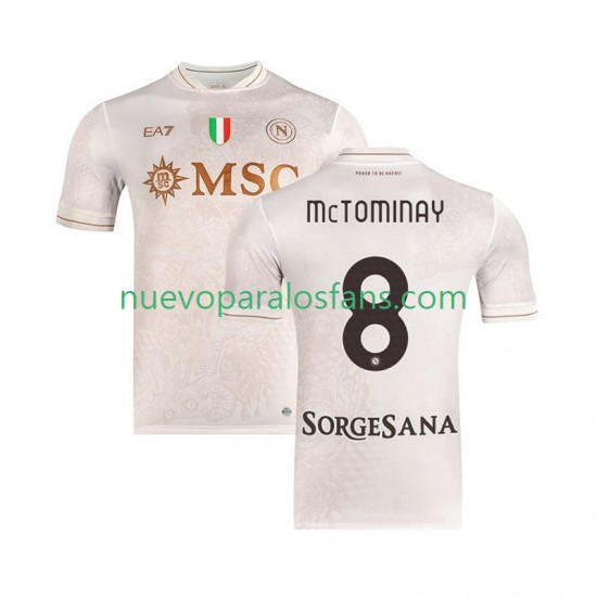 Camiseta de Fútbol Napoli Scott McTominay 8 Hombre Exterior 2025-2026 Manga Corta