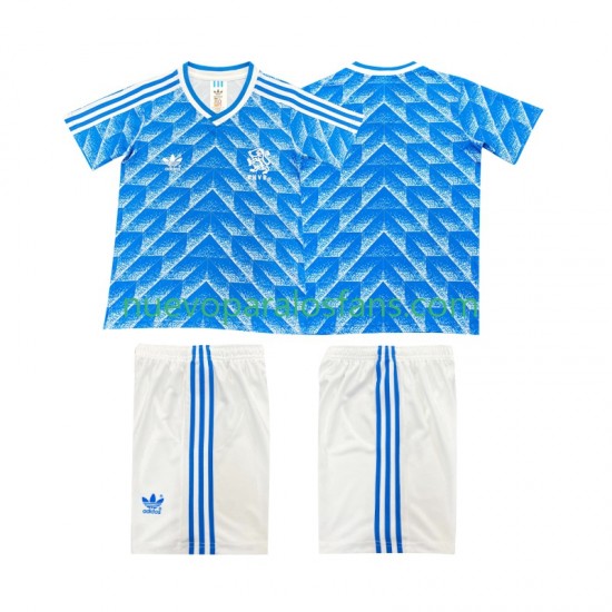 Camiseta de Fútbol Países Bajos 1988 Retro Niño Exterior Manga Corta
