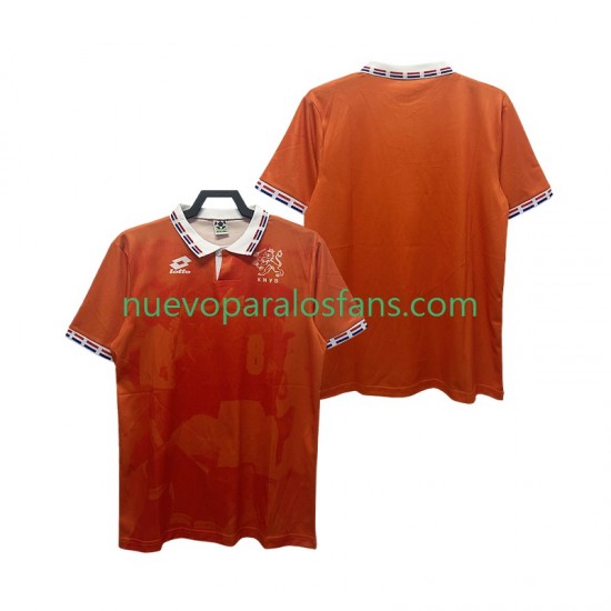Camiseta de Fútbol Países Bajos 1996 Retro Hombre Casa Manga Corta