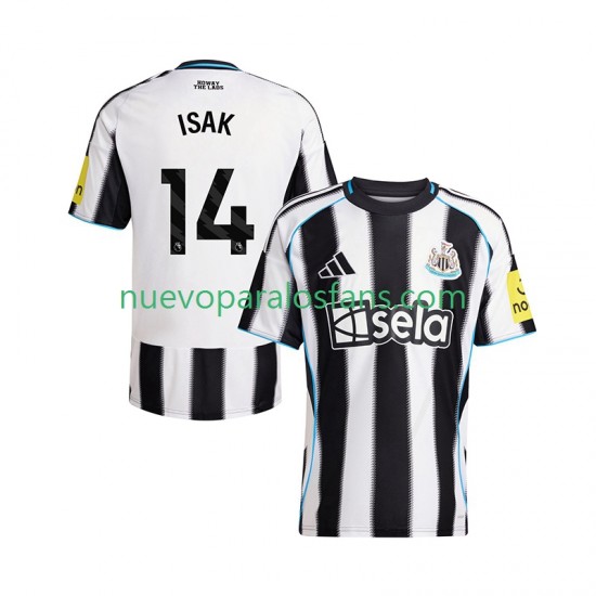 Camiseta de Fútbol Newcastle United Alexander Isak 14 Hombre Casa 2025-2026 Manga Corta